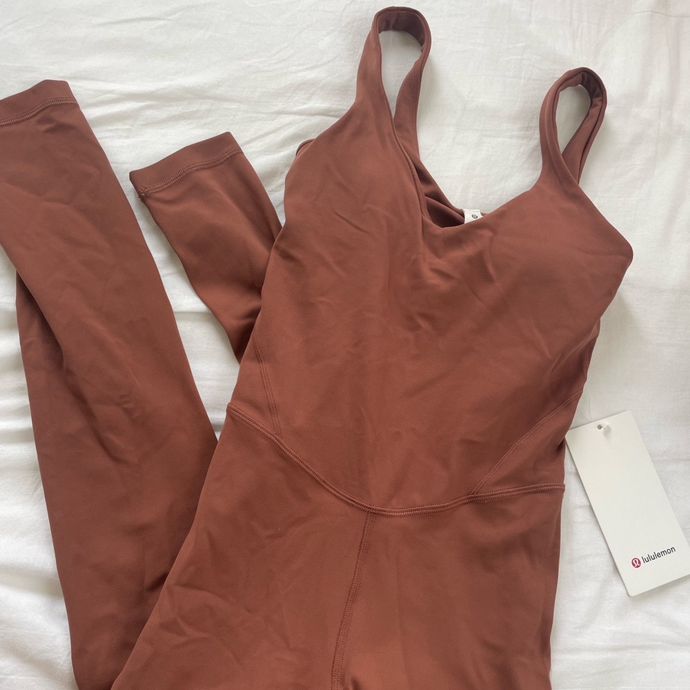 Nwt Lululemon align bodysuit ancient copper size 2